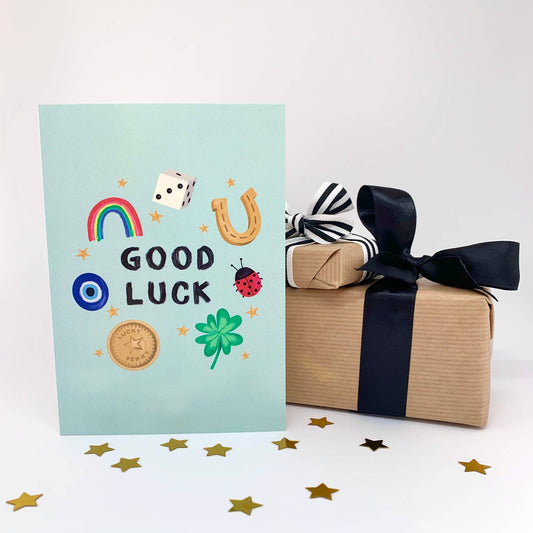 Good Luck Lucky Charm Greeting Card