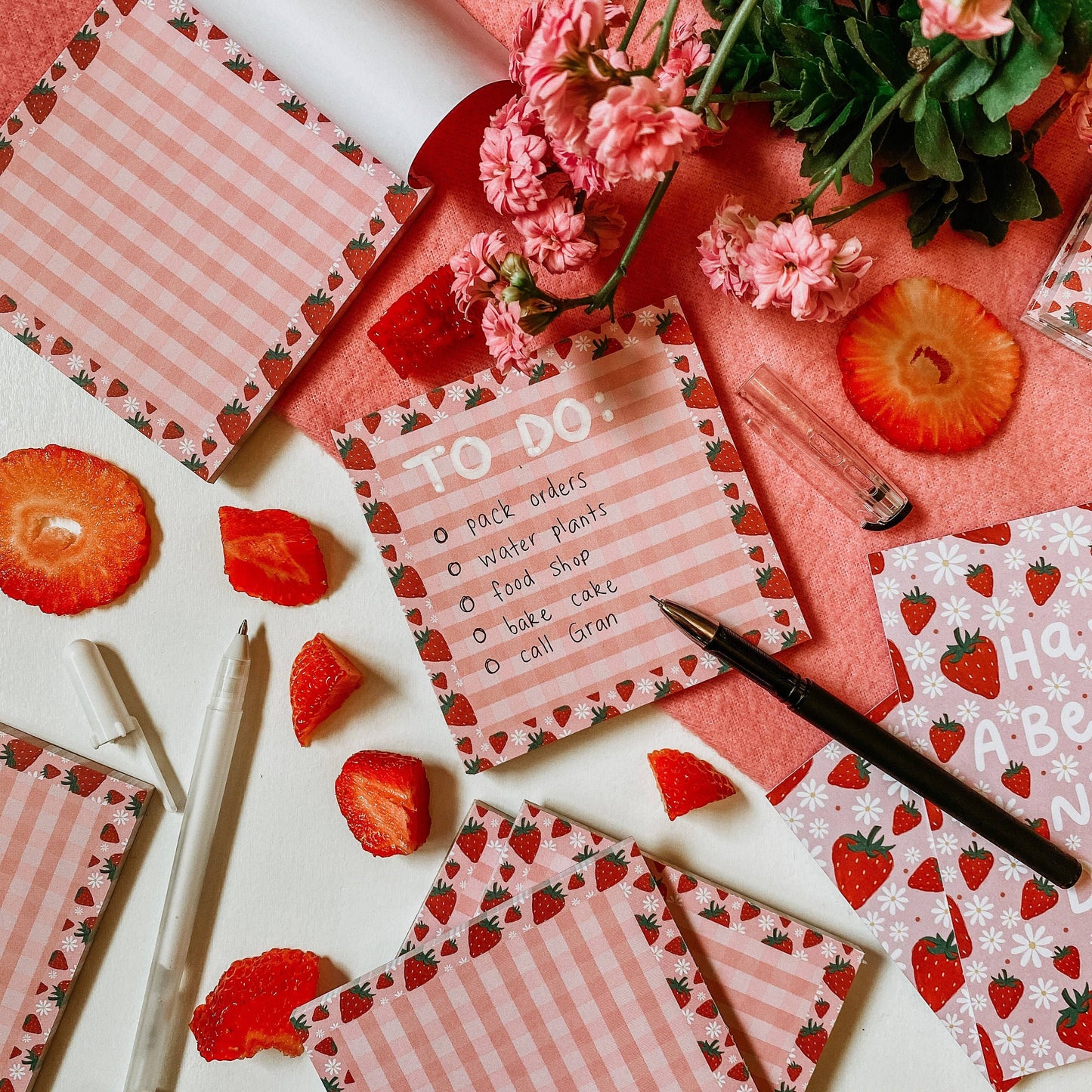 Strawberry Notepad