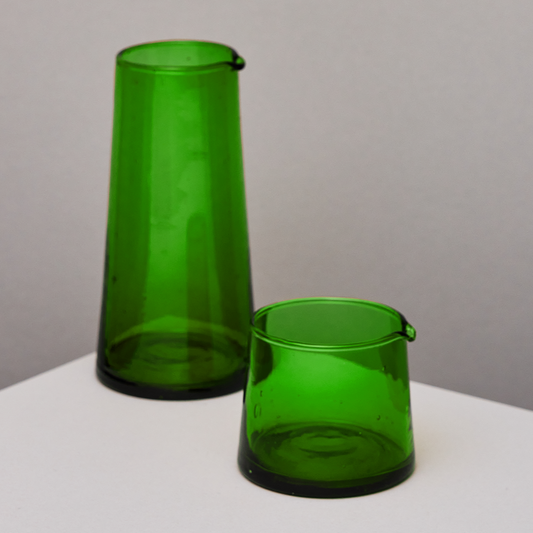 Recycled Green Glass Jug Set