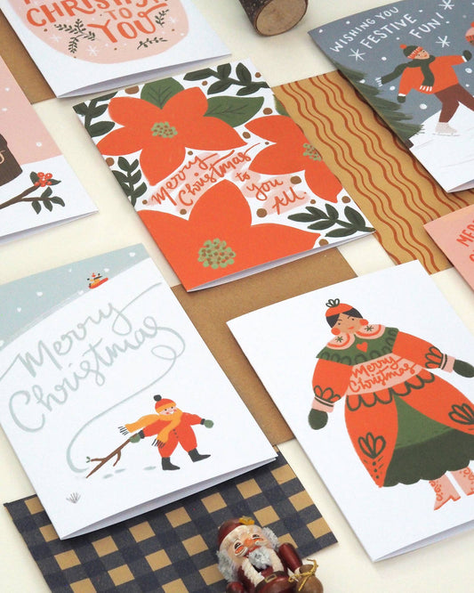 Traditional Peace Dove Christmas Card