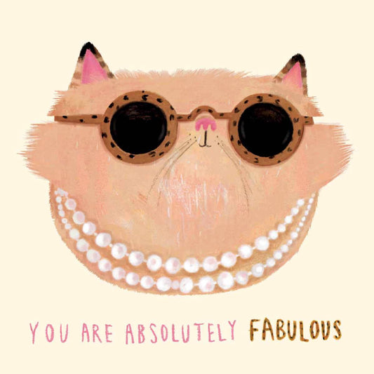 Funny Cat Greeting Card  | Cute Animal Greetings Card