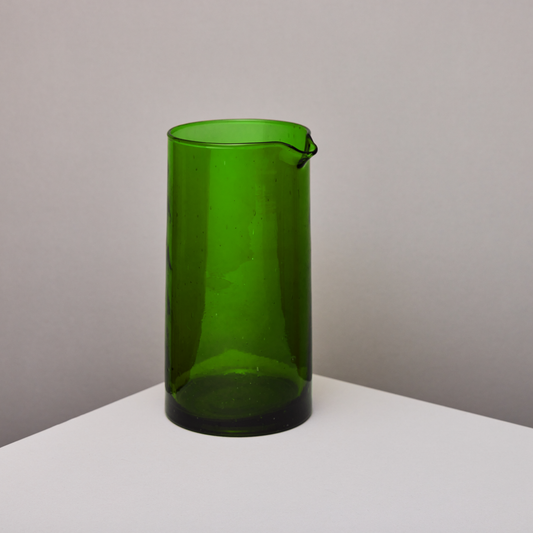 Recycled Green Glass Carafe