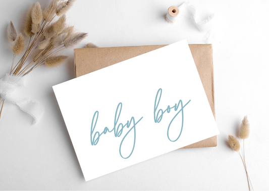Baby Boy Card