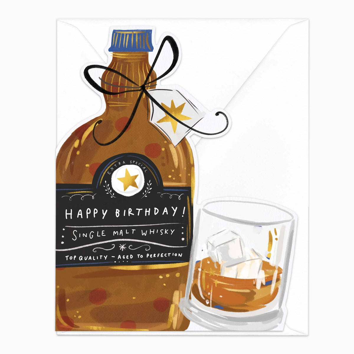Single Malt Whisky Birthday Card