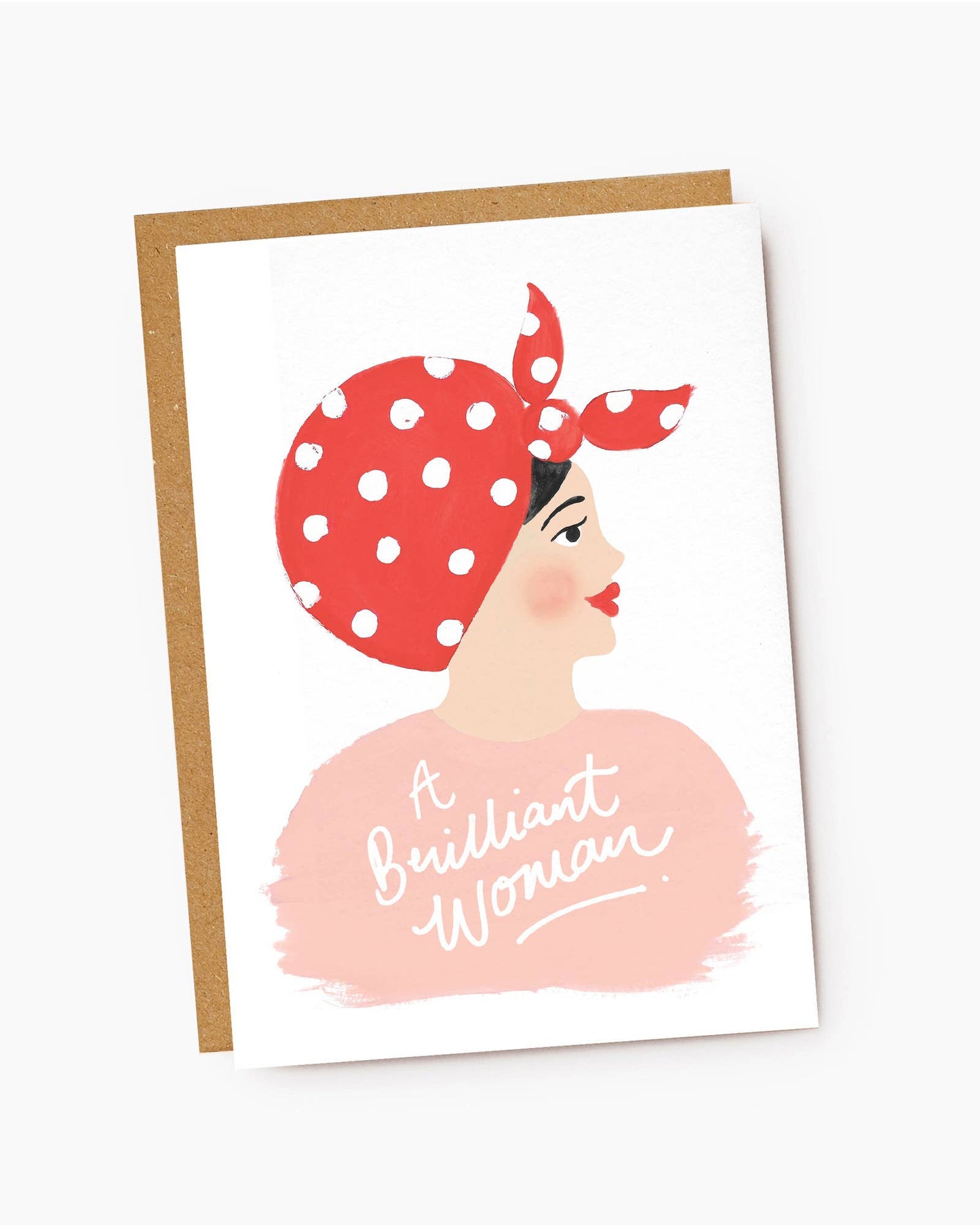 A Brilliant Woman Retro Card