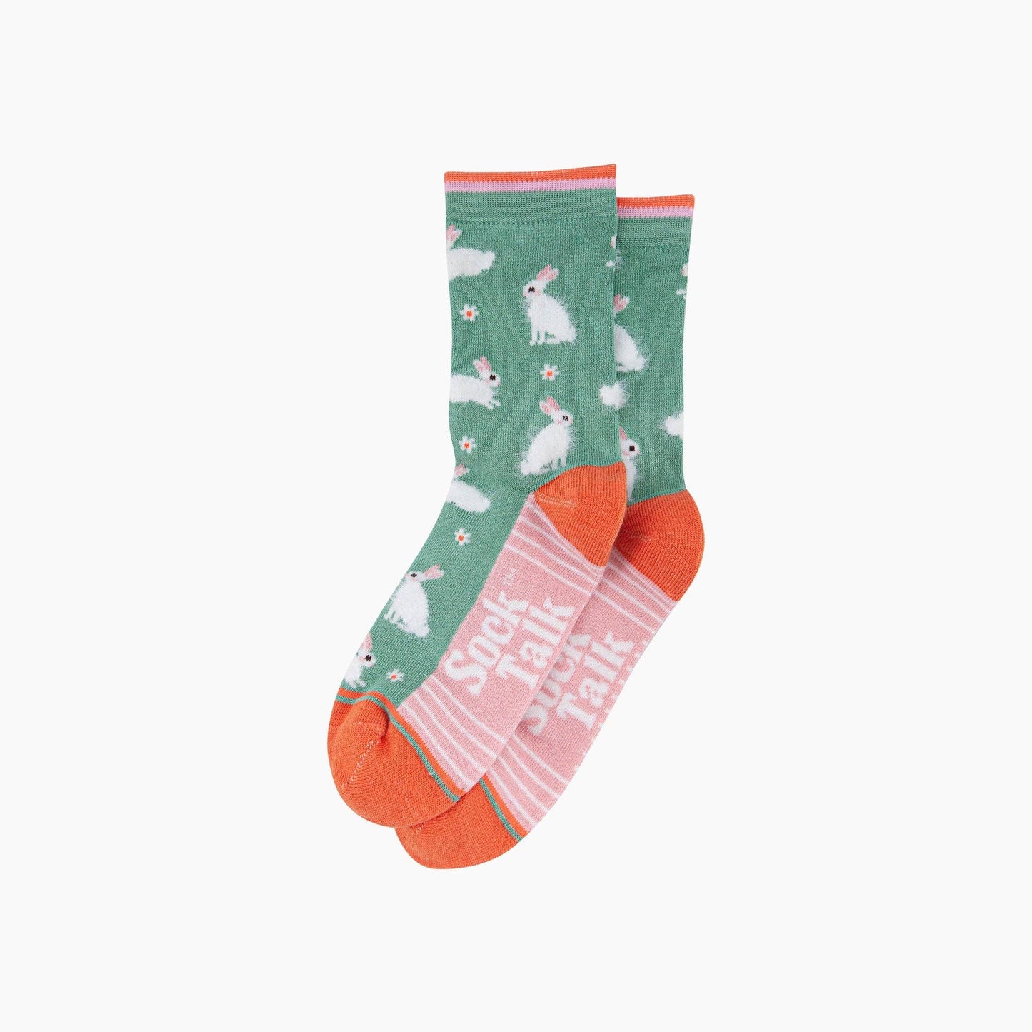 Bunny Rabbit Floral Fluffy Bamboo Socks