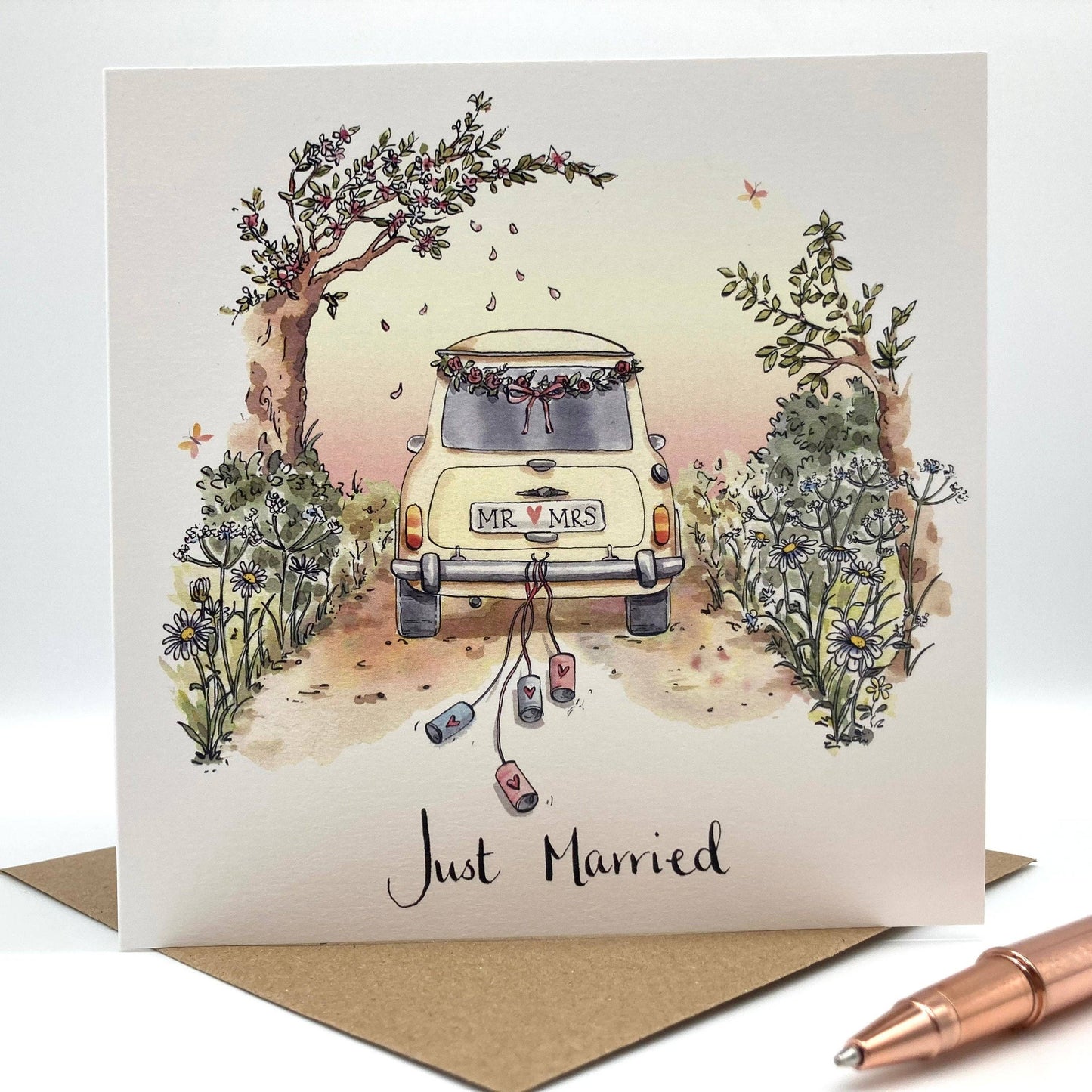 Wedding Card - Just married