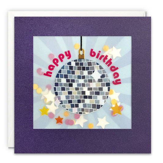 Disco Confetti Birthday Card