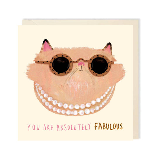 Funny Cat Greeting Card  | Cute Animal Greetings Card