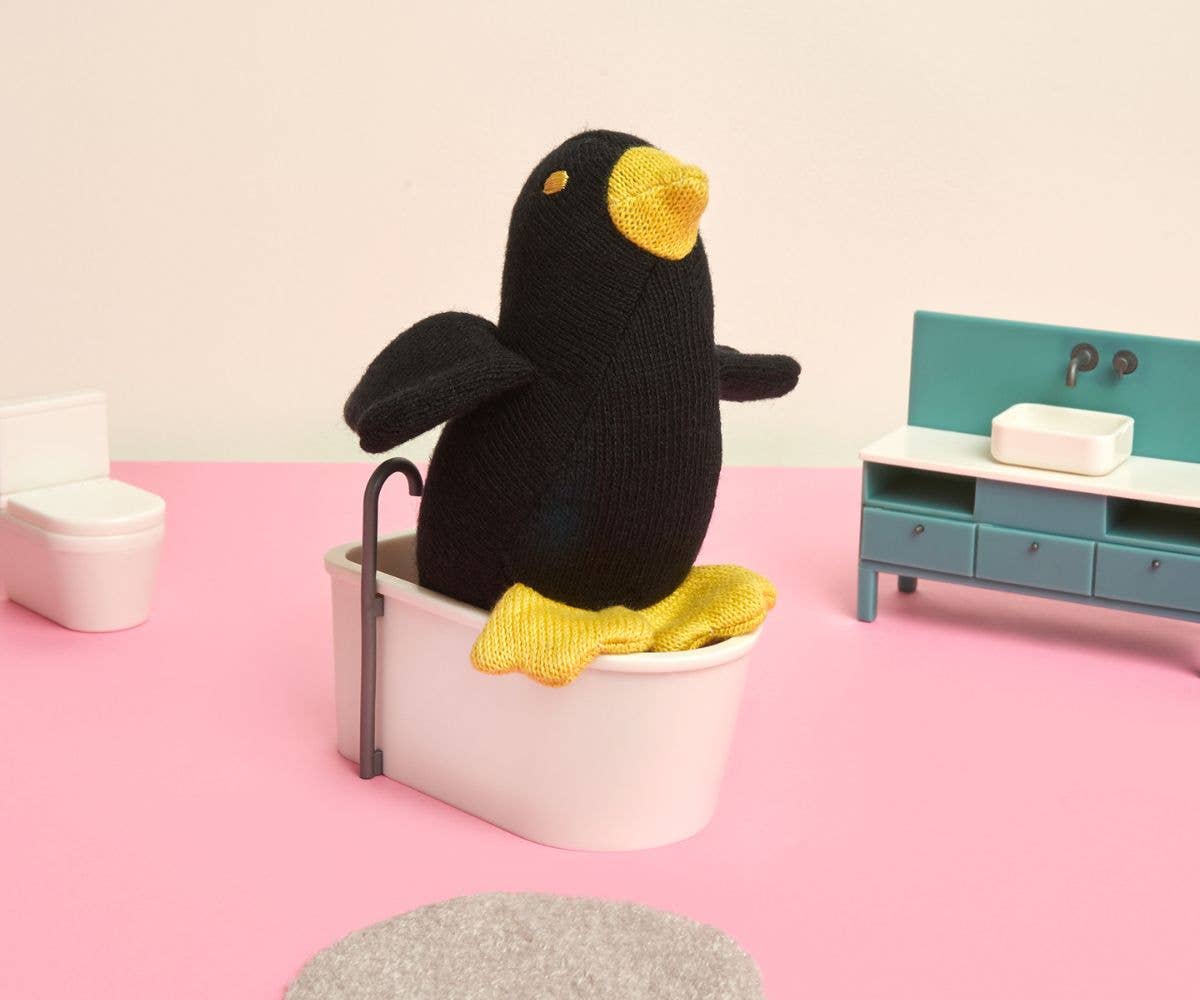 Knitted Cotton Blackbird Plush Toy