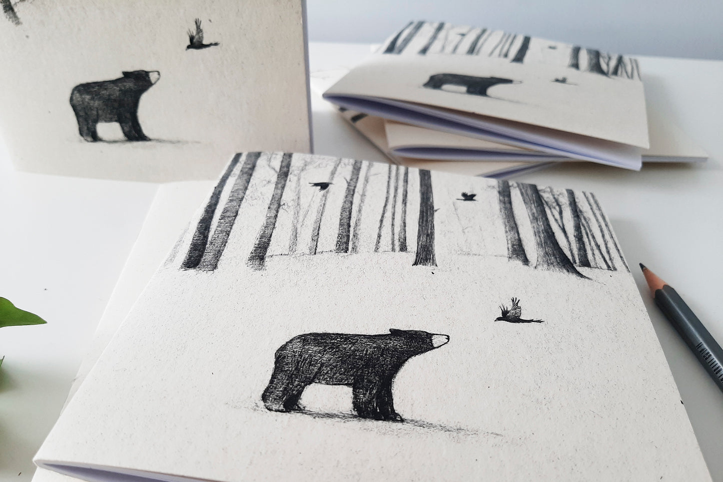 Square Notebook Jotter Style – Bear 2