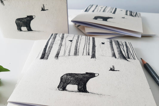 Square Notebook Jotter Style – Bear 2
