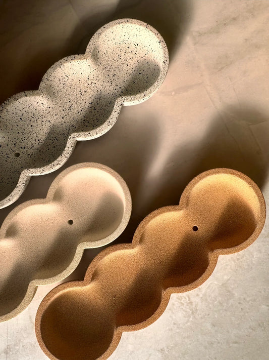 Pebble Incense Tray | Stoneware Finishes