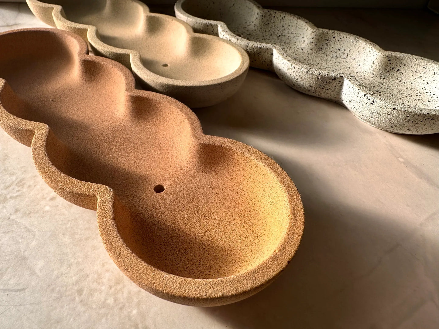 Pebble Incense Tray | Stoneware Finishes