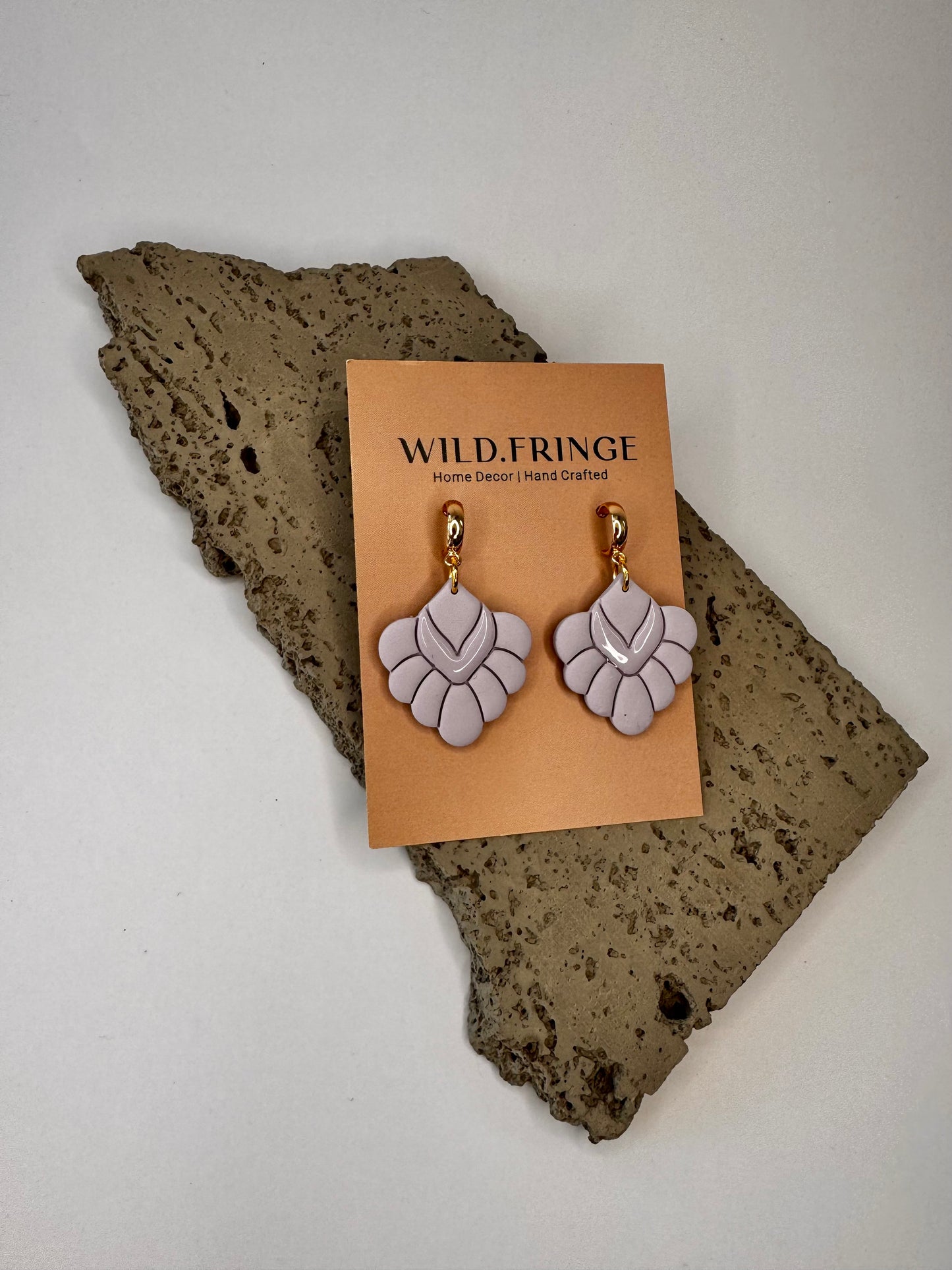 Sienna Clay Earrings - Lilac