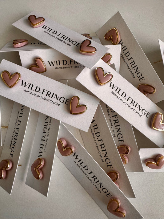 Lucie Heart Stud Earrings
