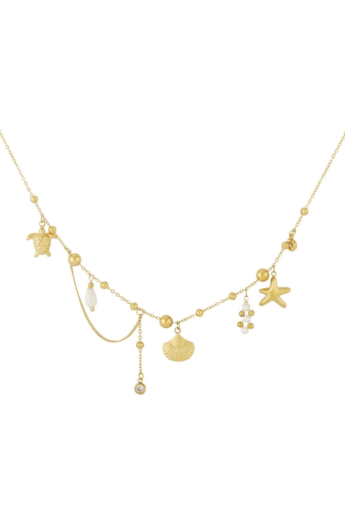 Coastal Charm Delicate Gold Necklace