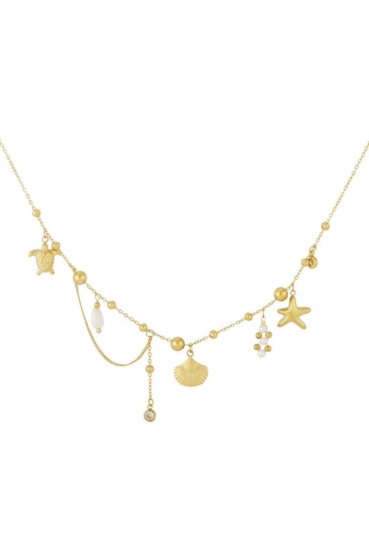 Coastal Charm Delicate Gold Necklace