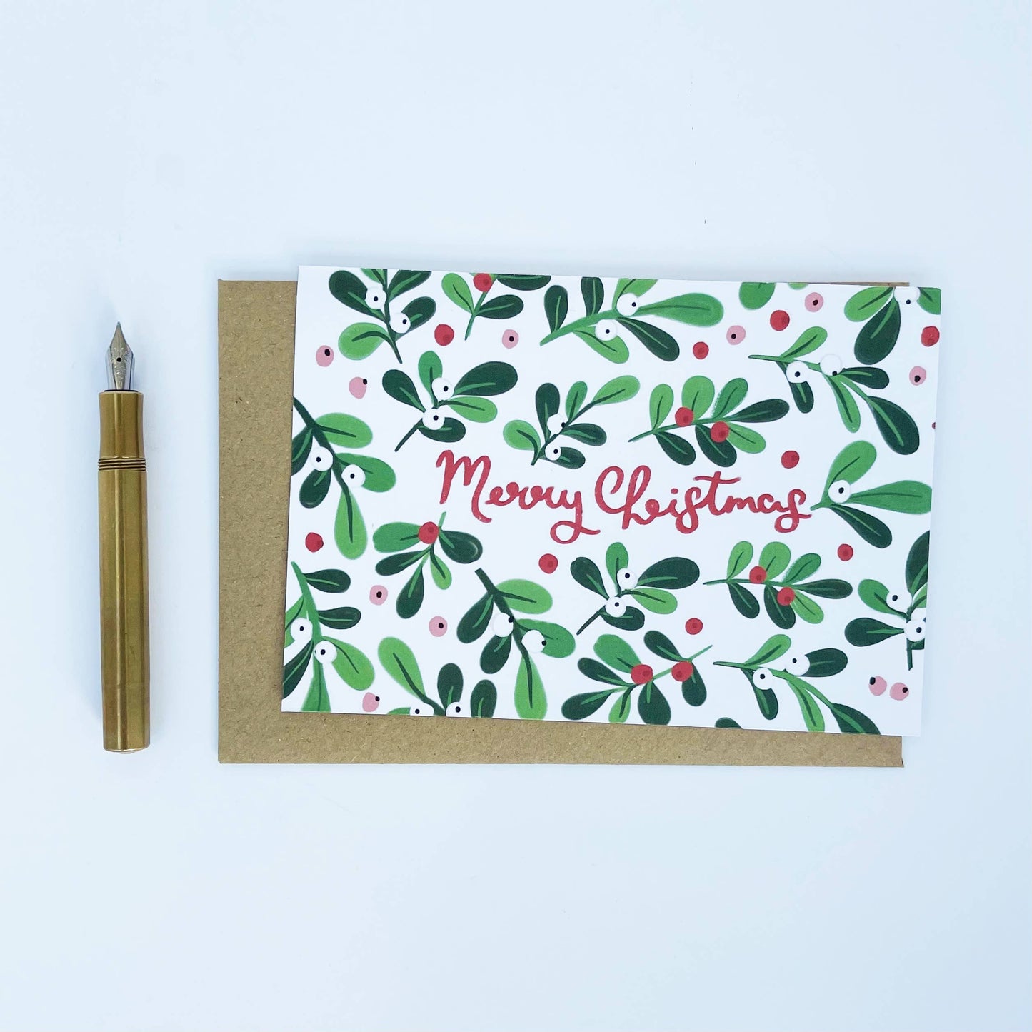 Mistletoe Merry Christmas Card