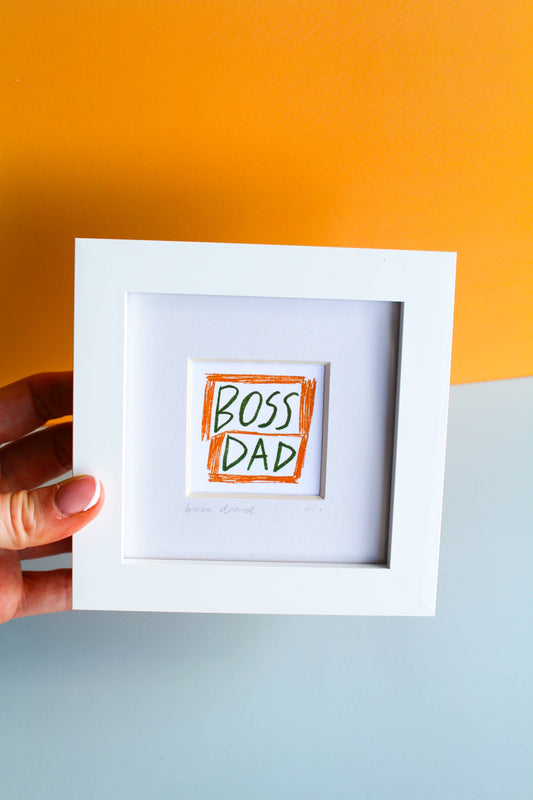 'Boss Dad' Mini Giclée Art Print