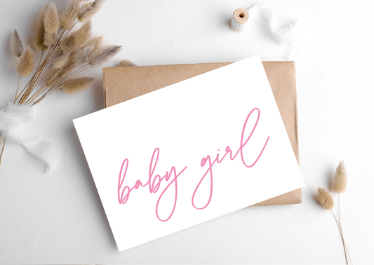 Baby Girl Card