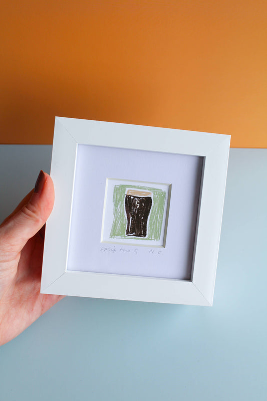 'Guinness - Split the G' Mini Giclée Art Print
