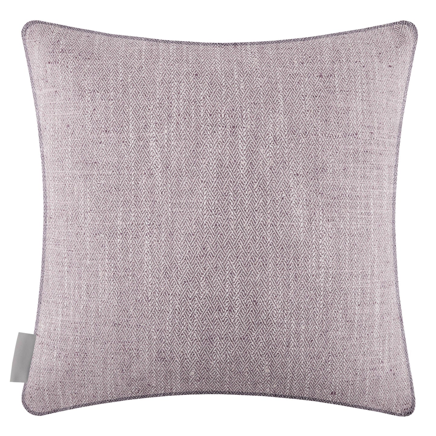 Jedburgh Textured Woven Square Cushion | Heather