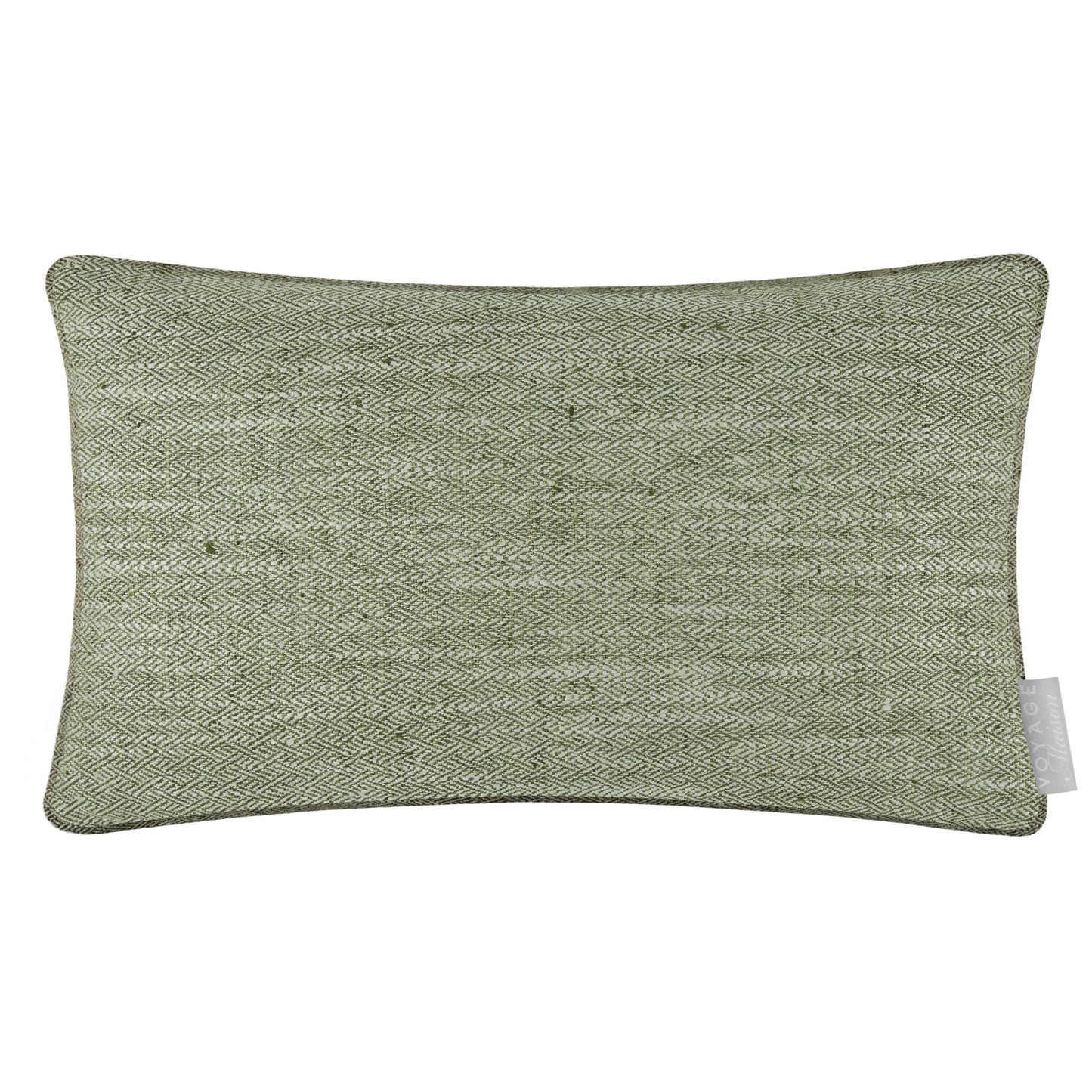 Jedburgh Textured Woven Rectangular Cushion Sage