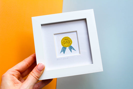 'No.1 Dad' Mini Giclée Art Print