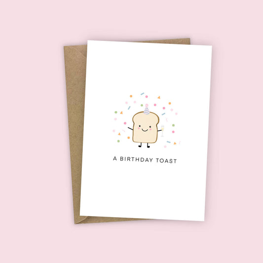 A Birthday Toast Cute Card