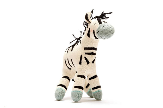 Organic Cotton Zebra Plush Toy