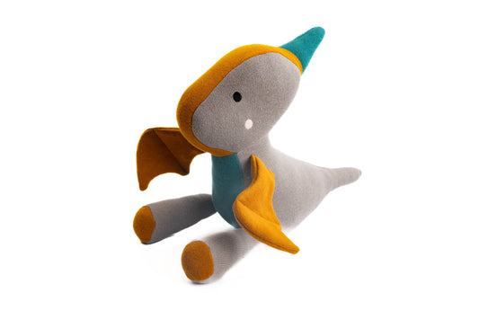 Large Organic Cotton Pterodactyl Dinosaur Plush Toy