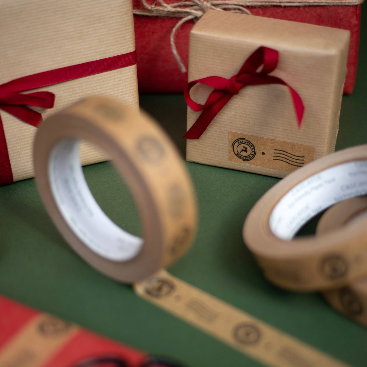 Festive Stamp Paper Tape 24mm - Gift Wrapping & Crafting