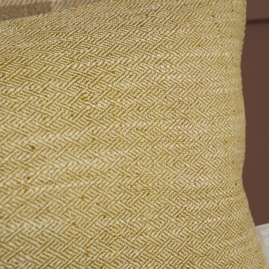 Jedburgh Textured Woven Square Cushion | Meadow