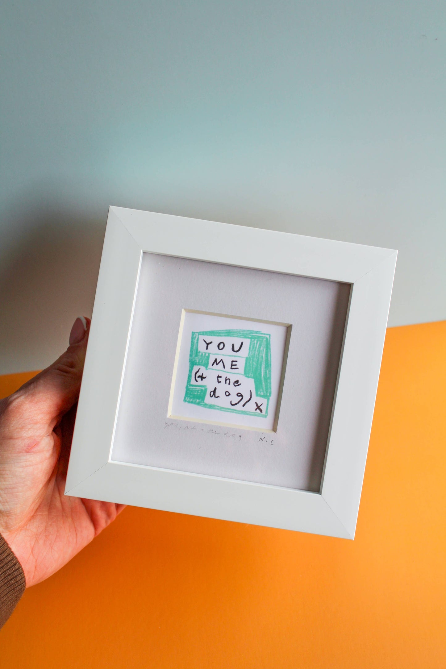 'You, Me (+ The Dog)' Mini Giclée Art Print