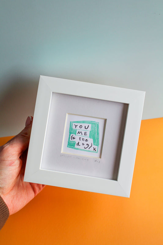 'You, Me (+ The Dog)' Mini Giclée Art Print