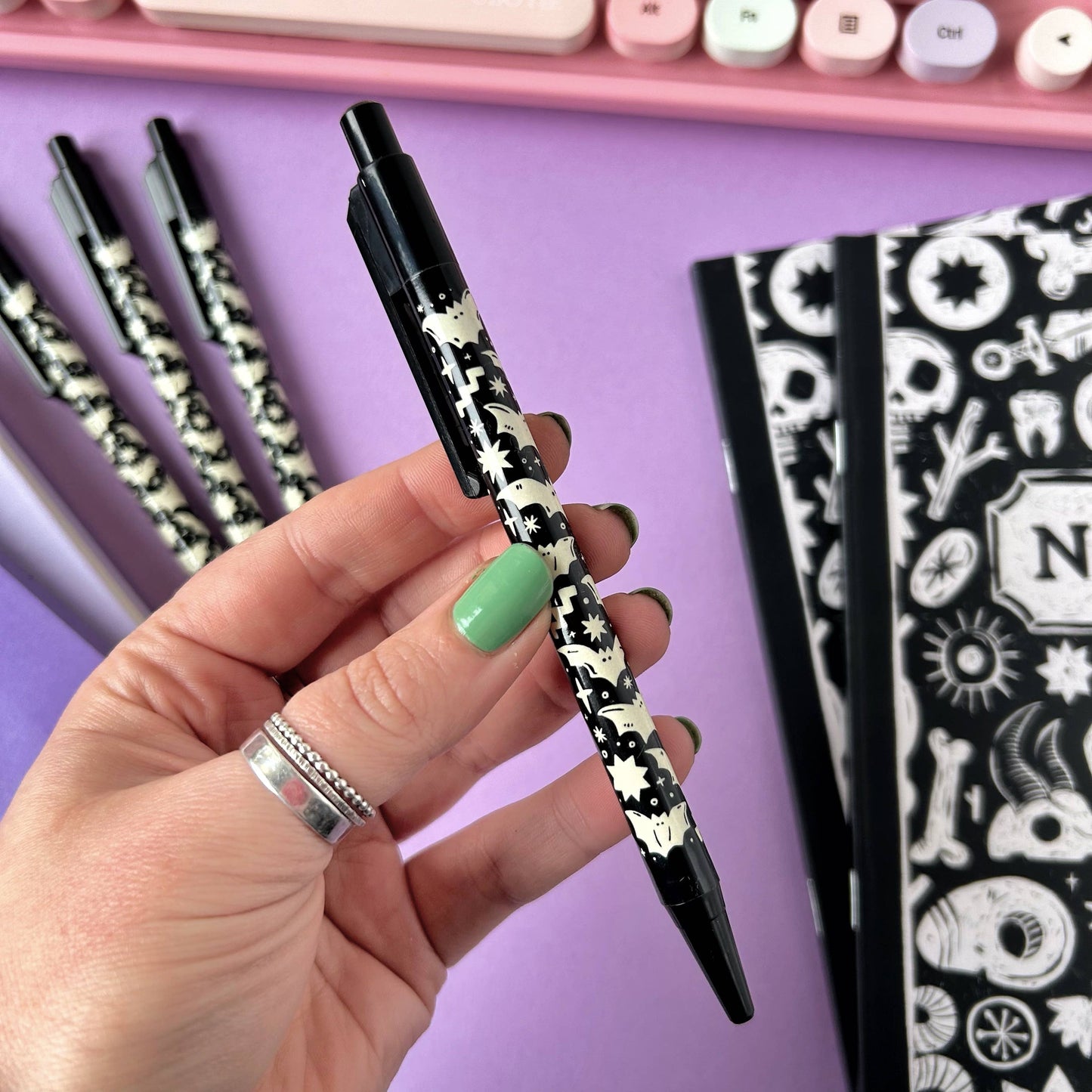Bat Pattern Ballpoint Pen
