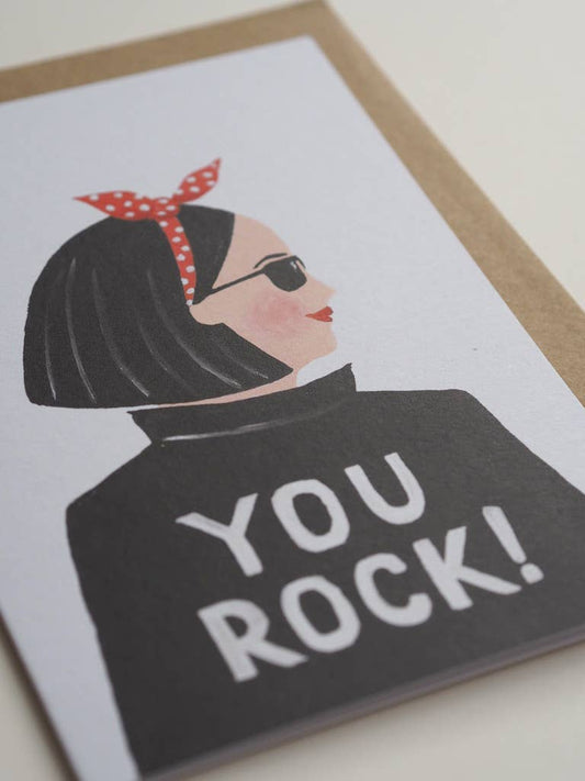 You Rock - Cool Girl Card