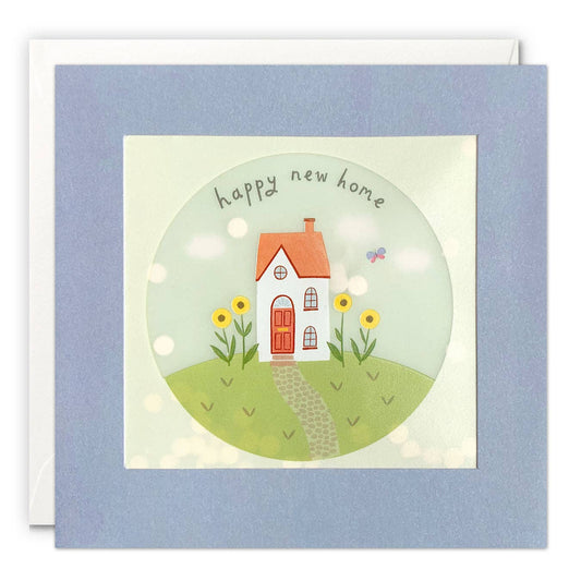 Sunflowers Confetti New Home Card