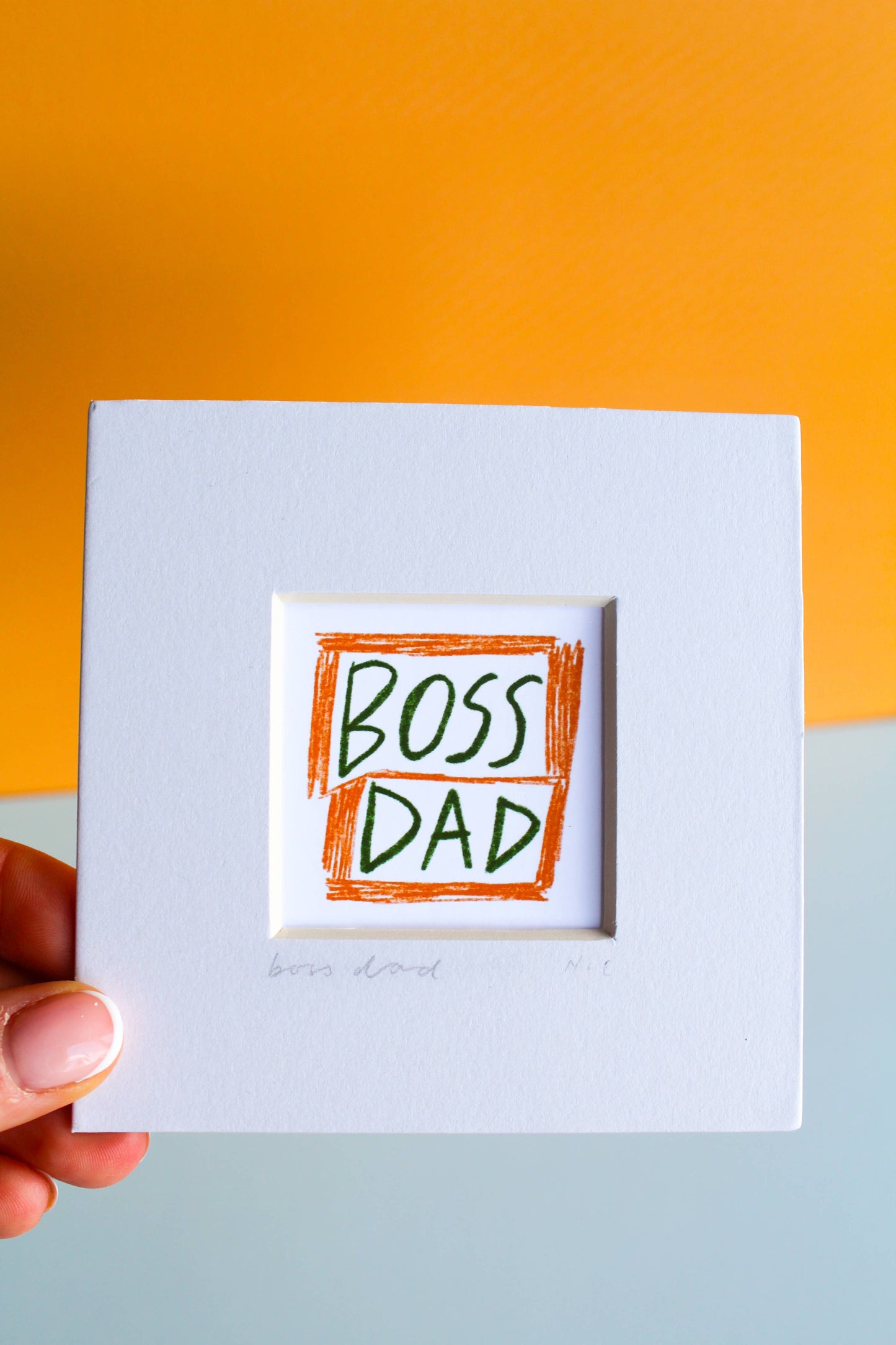 'Boss Dad' Mini Giclée Art Print