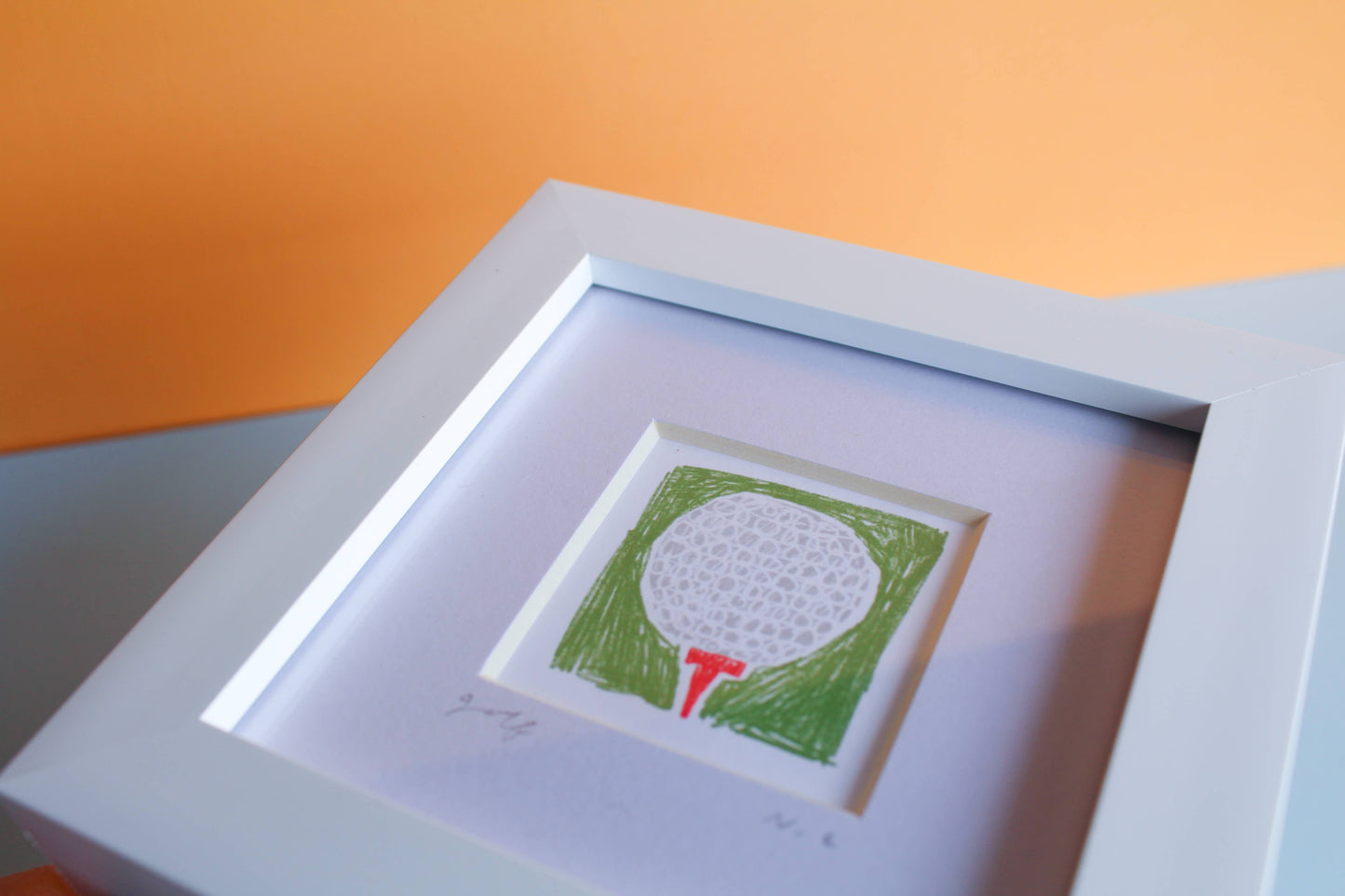 'Golf Ball' Mini Giclée Art Print