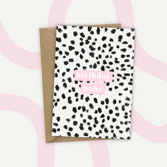 Birthday Babe Greeting Card