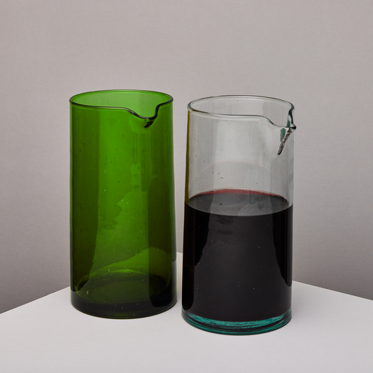 Recycled Green Glass Carafe