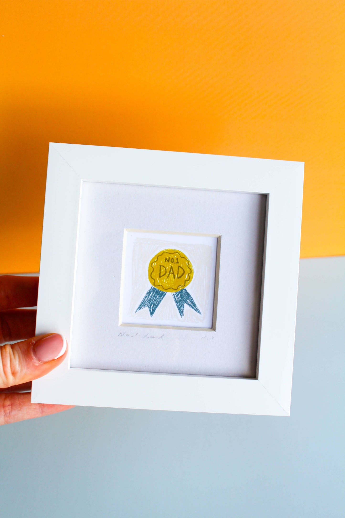 'No.1 Dad' Mini Giclée Art Print