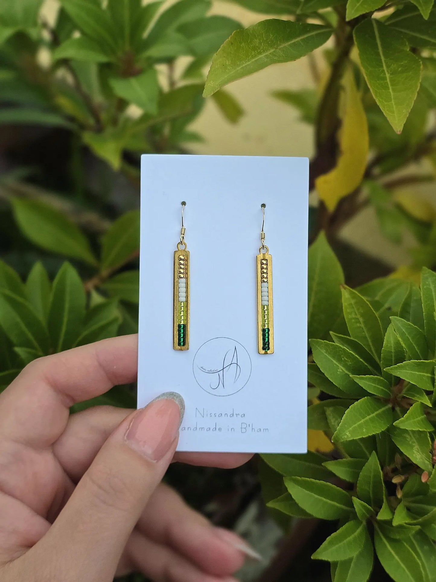 Minimalist Seed Bead Earrings - Gold Plated