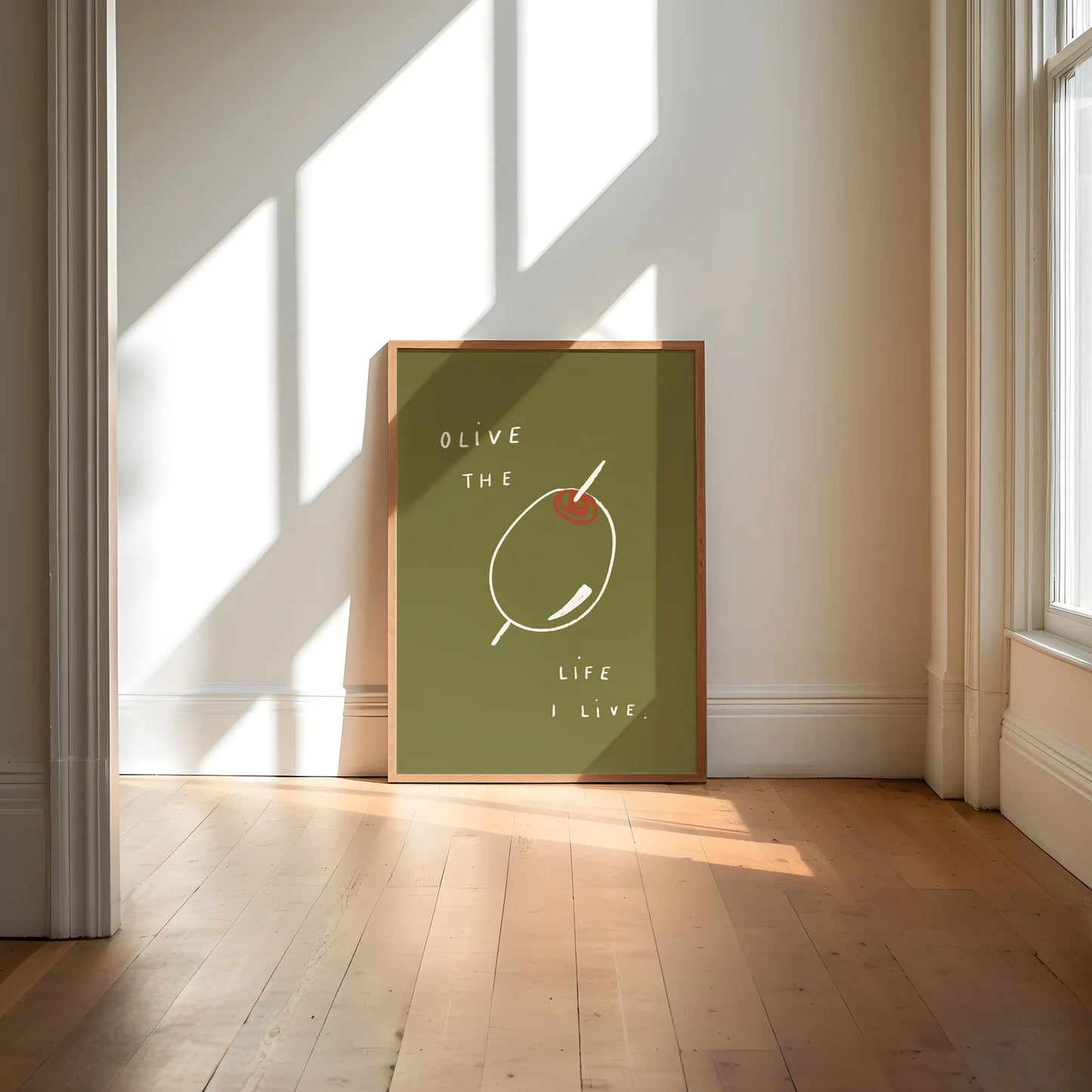 Olive The Life I Live A4 Print