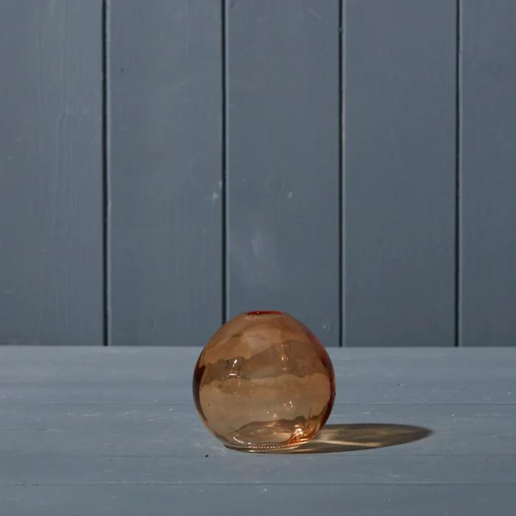 Cognac Glass Globe Vase